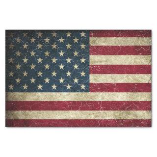 Distressed American Flag Decoupage Paper