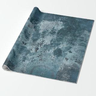 distressed blue cement