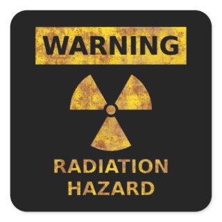 Distressed Radiation Hazard Sticker