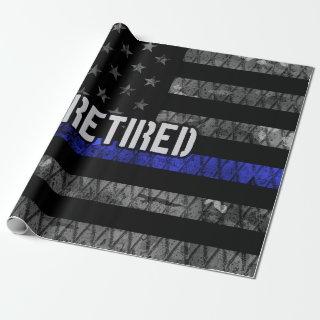 Distressed Retired Police Flag