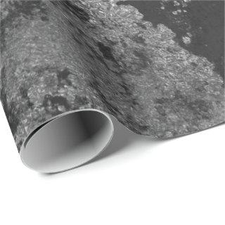Distressed Silver Black Graphite  Gray Grungy Wrap