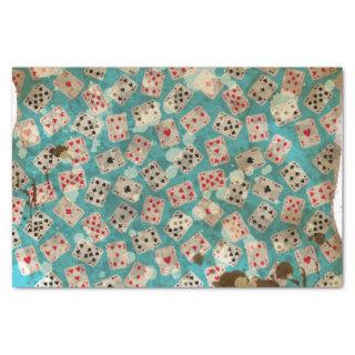 Distressed Wonderland Alice Pattern Tissue Paper