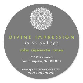 Divine Impression Green Promotional Classic Round Sticker