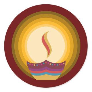 Diwali: The Festival of Lights Hindu Classic Round Sticker