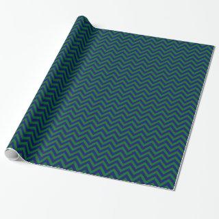 DIY BG Navy Blu LG Chevron ZigZag Pattern Dk Green