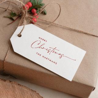 DIY CLASSIC FAMILY NAME CALLIGRAPHY CHRISTMAS BUSINESS CARD