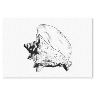 DIY Color Beach Theme - Conch She’ll - Black Tissue Paper