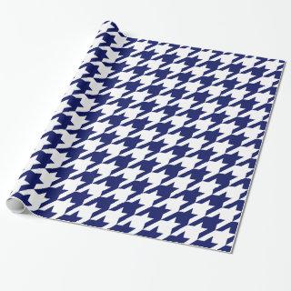 DIY Colors Houndstooth Plaid SV Navy White Wrappi