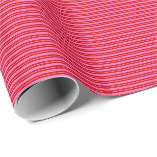 DIY Colors Ticking Stripe Large #3 SV Red Hot Pink