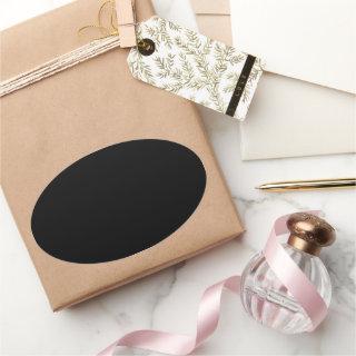 DIY: CREATE YOUR OWN STICKERS Black Oval