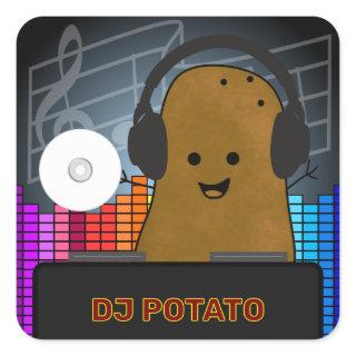 DJ Potato Custom Square Sticker