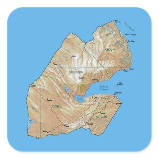 Djibouti Map Sticker