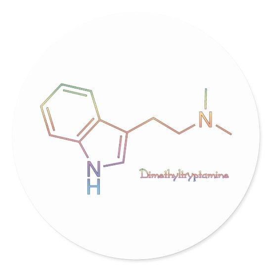 DMT Rainbow Classic Round Sticker