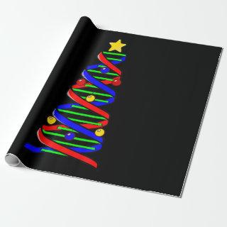 DNA Helix Christmas Tree Life Science Biology