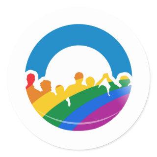 DNC PRIDE 2012 CLASSIC ROUND STICKER