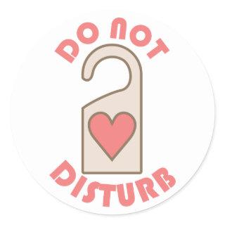Do Not Disturb Classic Round Sticker