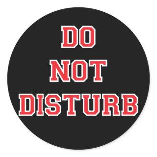 Do Not Disturb Classic Round Sticker