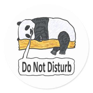 Do Not Disturb Panda Classic Round Sticker