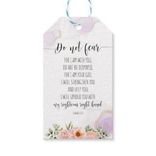 Do Not Fear For I Am With You, Isaiah 41:10 Gift Tags