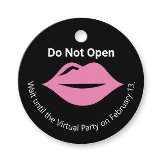 "Do Not Open" Customizable Virtual Party Favor Sti Favor Tags