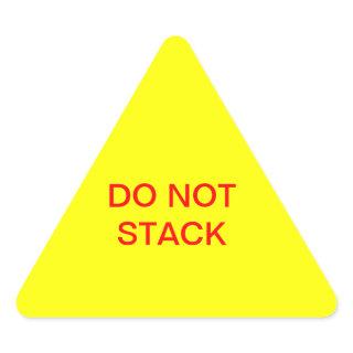 Do Not Stack Triangle Sticker