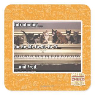 Do, Re, Mi, Fa, So, La, Ti, Fred Square Sticker