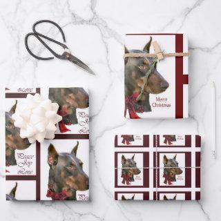 Doberman Pinscher Christmas  Sheets