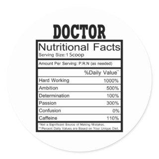 Doctor Classic Round Sticker