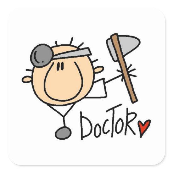 Doctor Square Sticker