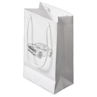Dodge Challenger Black and White Drawing Gift Bag