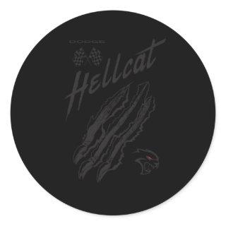 Dodge Racing Hellcat Classic Round Sticker