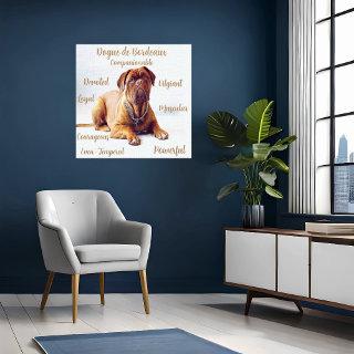 Dog Breed Canvas with Temperament Traits