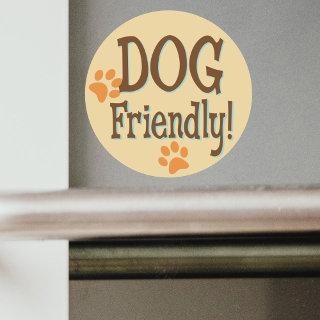 Dog Friendly Classic Round Sticker