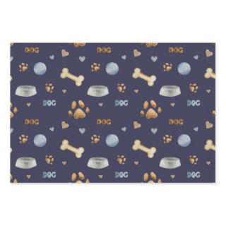 Dog Paw Prints and Bones Cute  Sheets