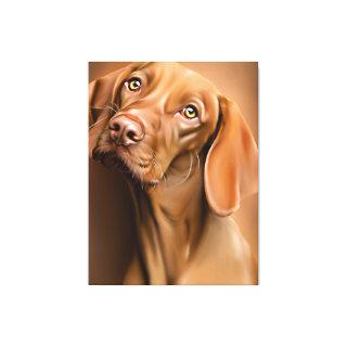 Dog Smudge Texture Canvas Print