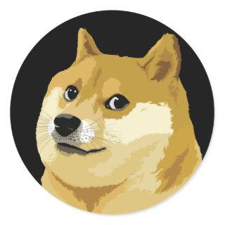 Dogecoin Doge Day To The Moon Stock Market Crypto Classic Round Sticker
