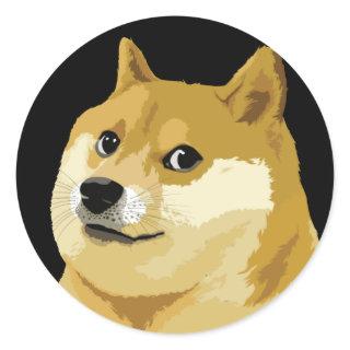 Dogecoin Doge Day To The Moon Stock Market Crypto Classic Round Sticker