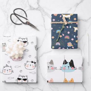 Dogs and cats design for children.  sheets