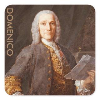 Domenico Scarlatti Square Sticker
