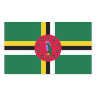 Dominica Flag Rectangular Sticker