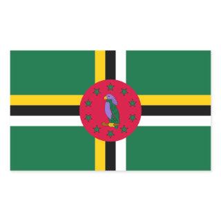 Dominica Flag Rectangular Sticker