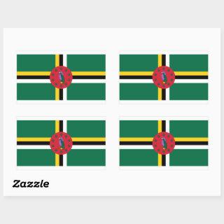 Dominica Flag Sticker