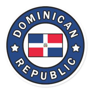 Dominican Republic Classic Round Sticker