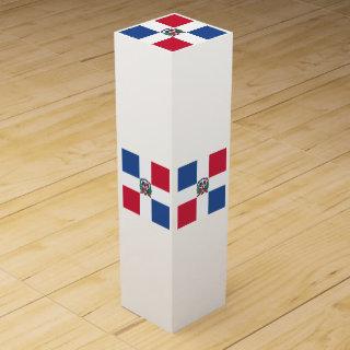 Dominican Republic Flag Emblem Wine Box