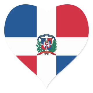 dominican republic heart sticker