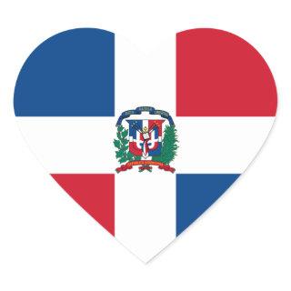 dominican republic heart sticker