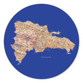 Dominican Republic Map Sticker