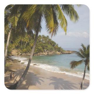Dominican Republic, North Coast, Abreu, Playa 3 Square Sticker