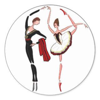 DON QUIXOTE BALLET COUPLE- KITRI BALLERINA STICKER