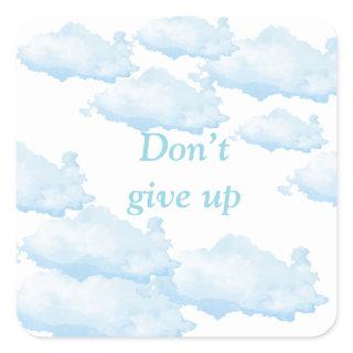 Don’t Give Up – Arabic Motivational Design with So Square Sticker